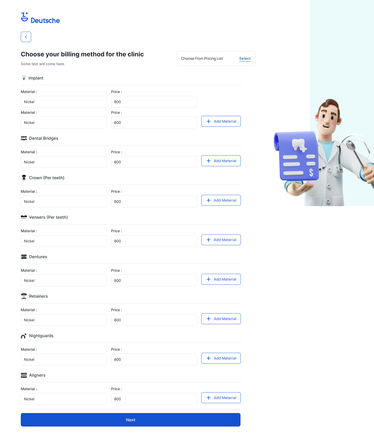 New Clinic pricing